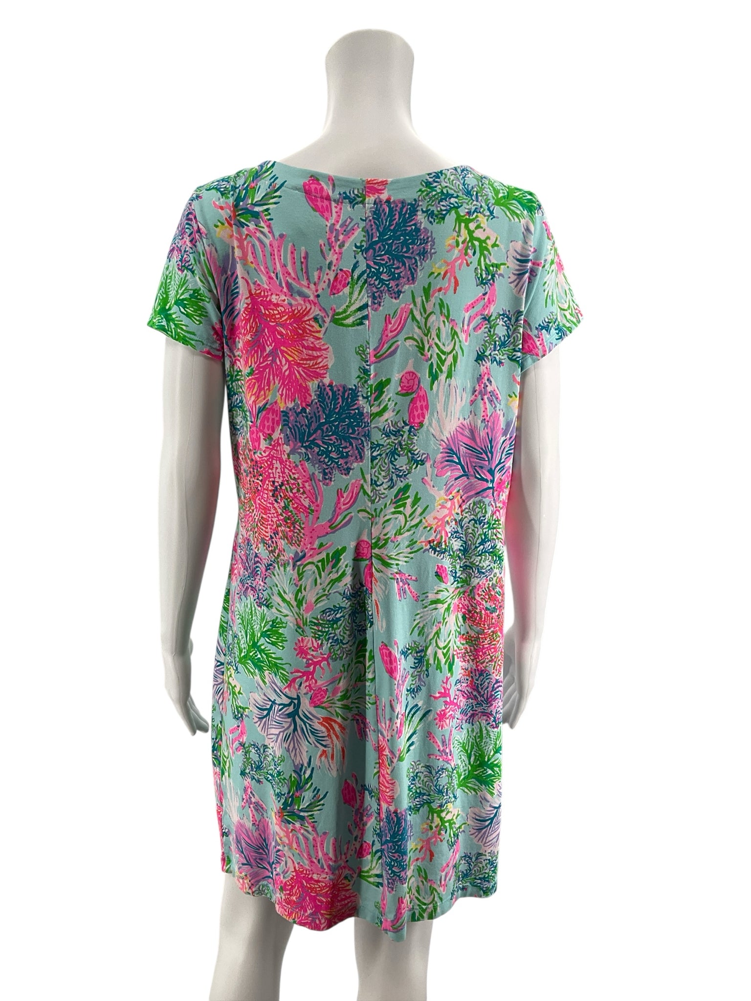 Lilly Pulitzer Sea Breeze Tunic Dress Sea Soiree Floral Size Large
