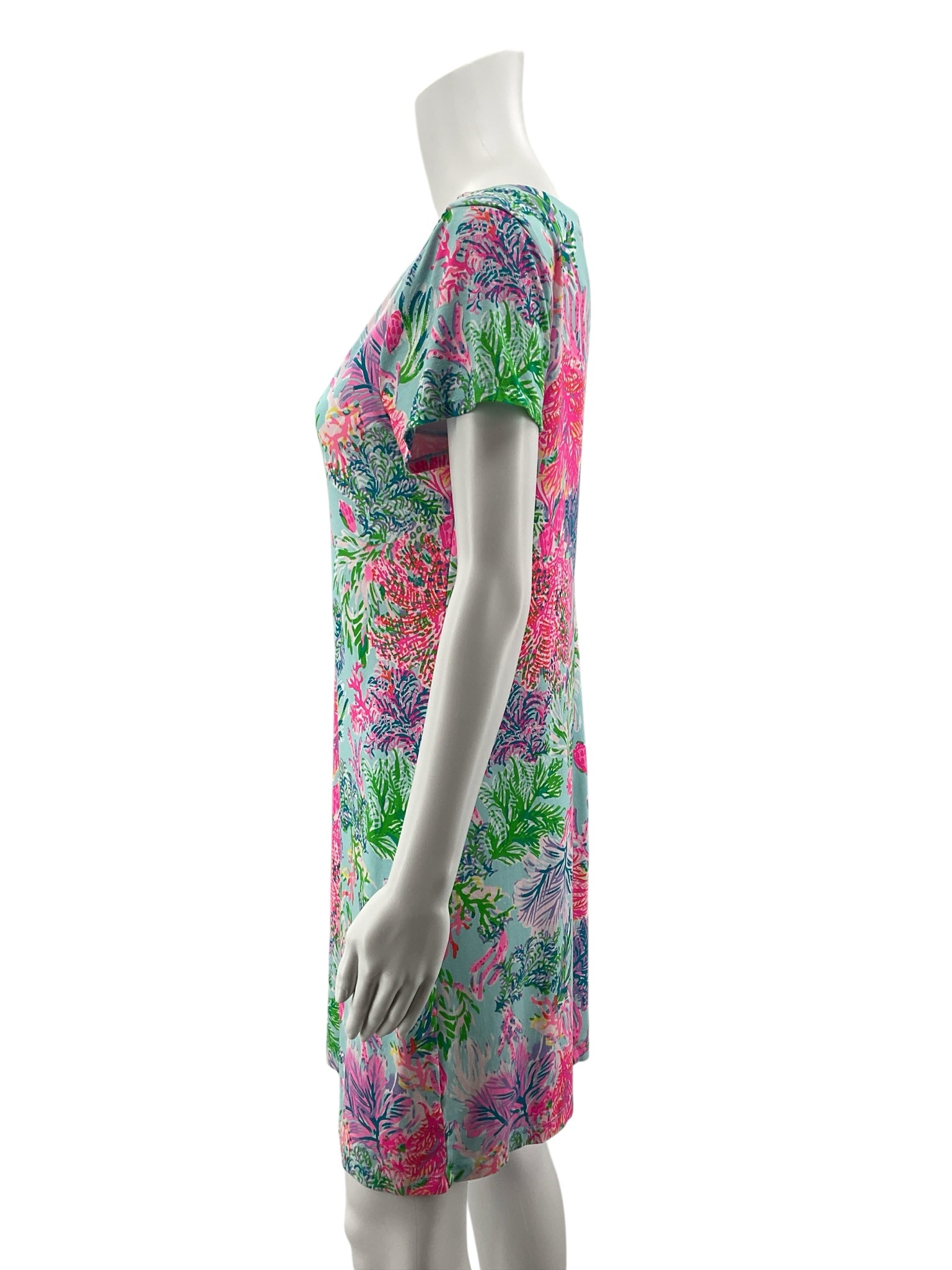 Lilly Pulitzer Sea Breeze Tunic Dress Sea Soiree Floral Size Large