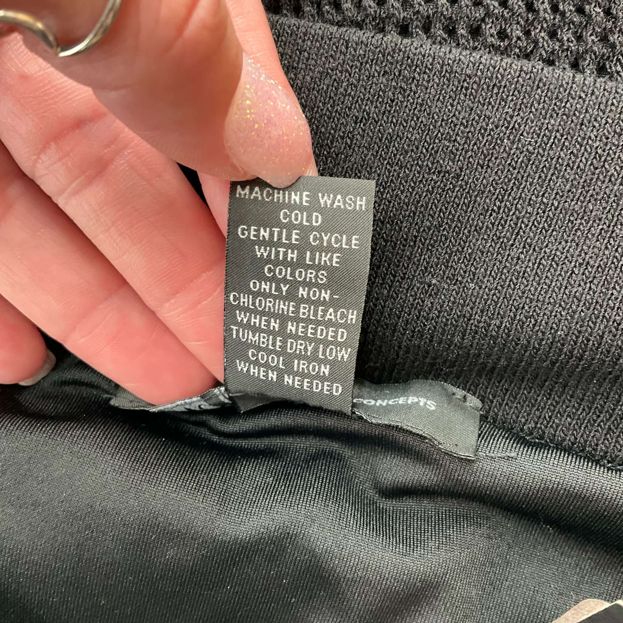 INC Black Waffle Knit Skirt – Size Large, Excellent Pre-Owned - Margaret’s Fine Consignment