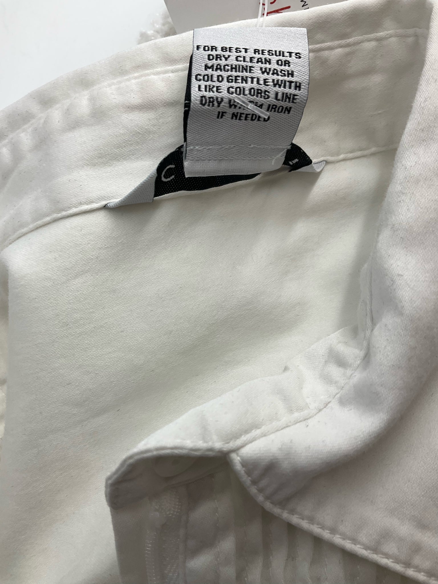 Cabi White Pintuck Blouse Cotton Stretch Hidden Placket Shirt | Size Medium - ONLINE ONLY