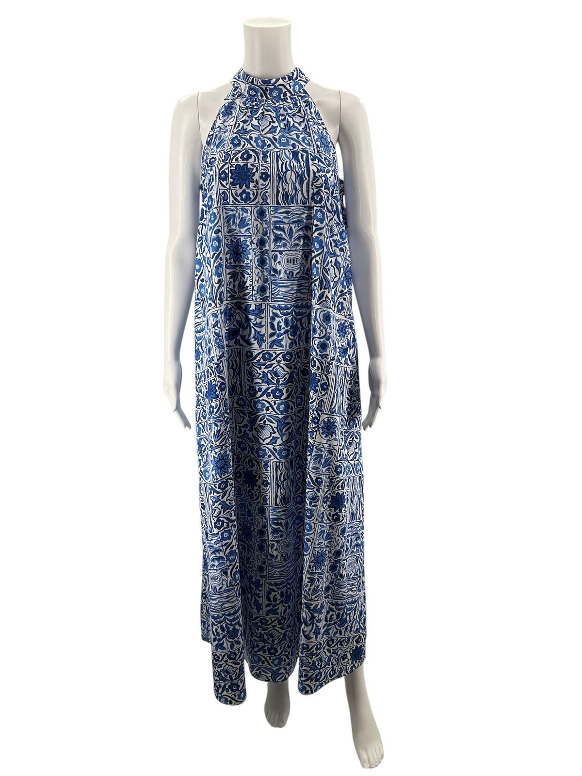 Ann Taylor Mosaic Tile Print Halter Neck Shift Dress Size Small - ONLINE ONLY
