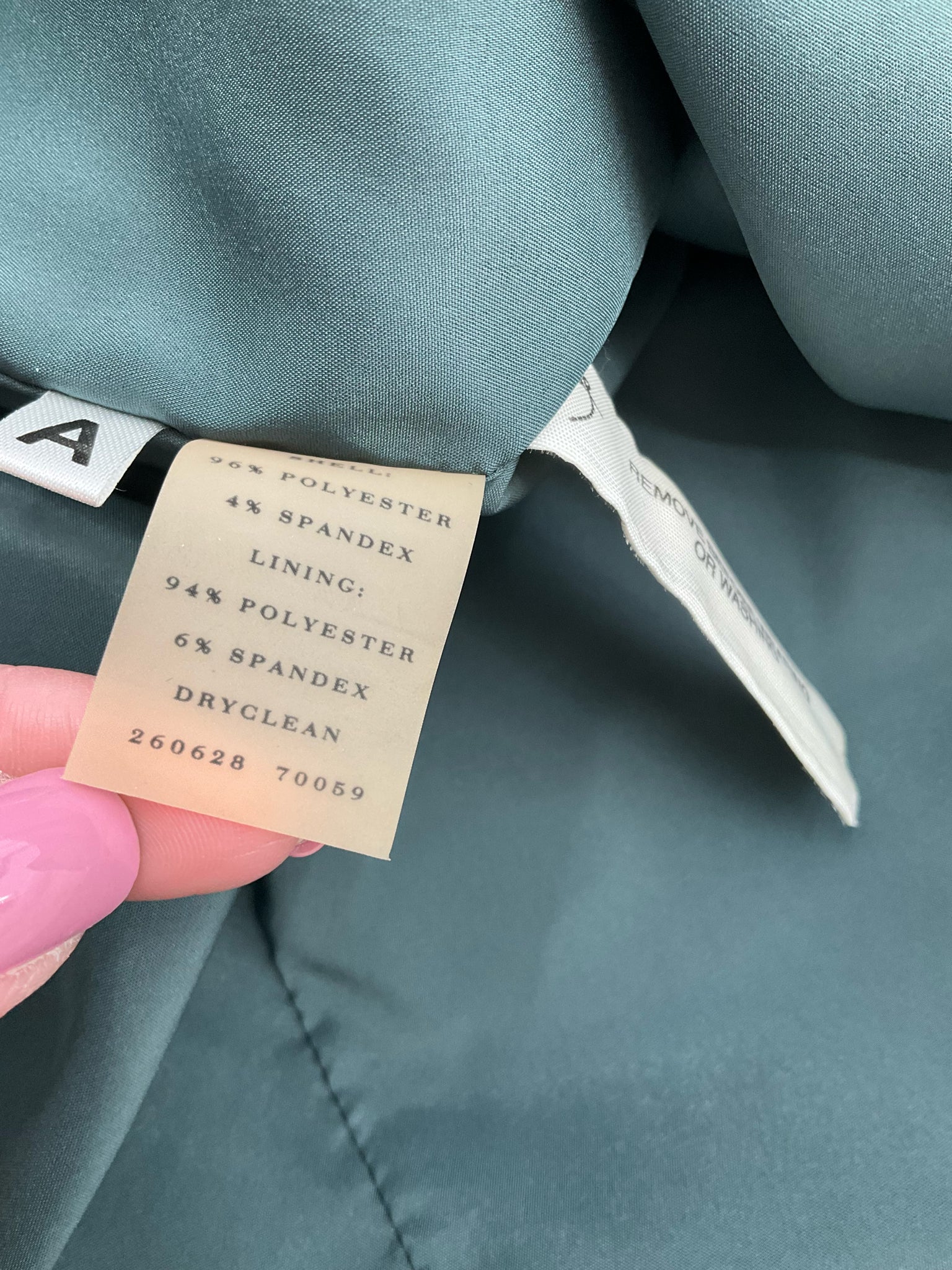 Ann Taylor Teal/Tan Print Pre-Owned Ladies Dress - Size 8