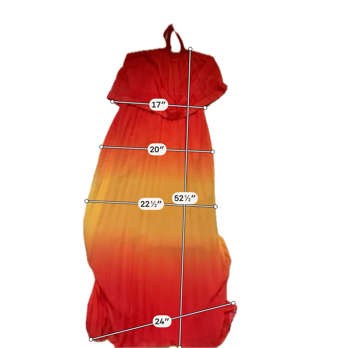 Jessica Simpson Ombré Pleated Halter Maxi Dress Size 4 - ONLINE ONLY