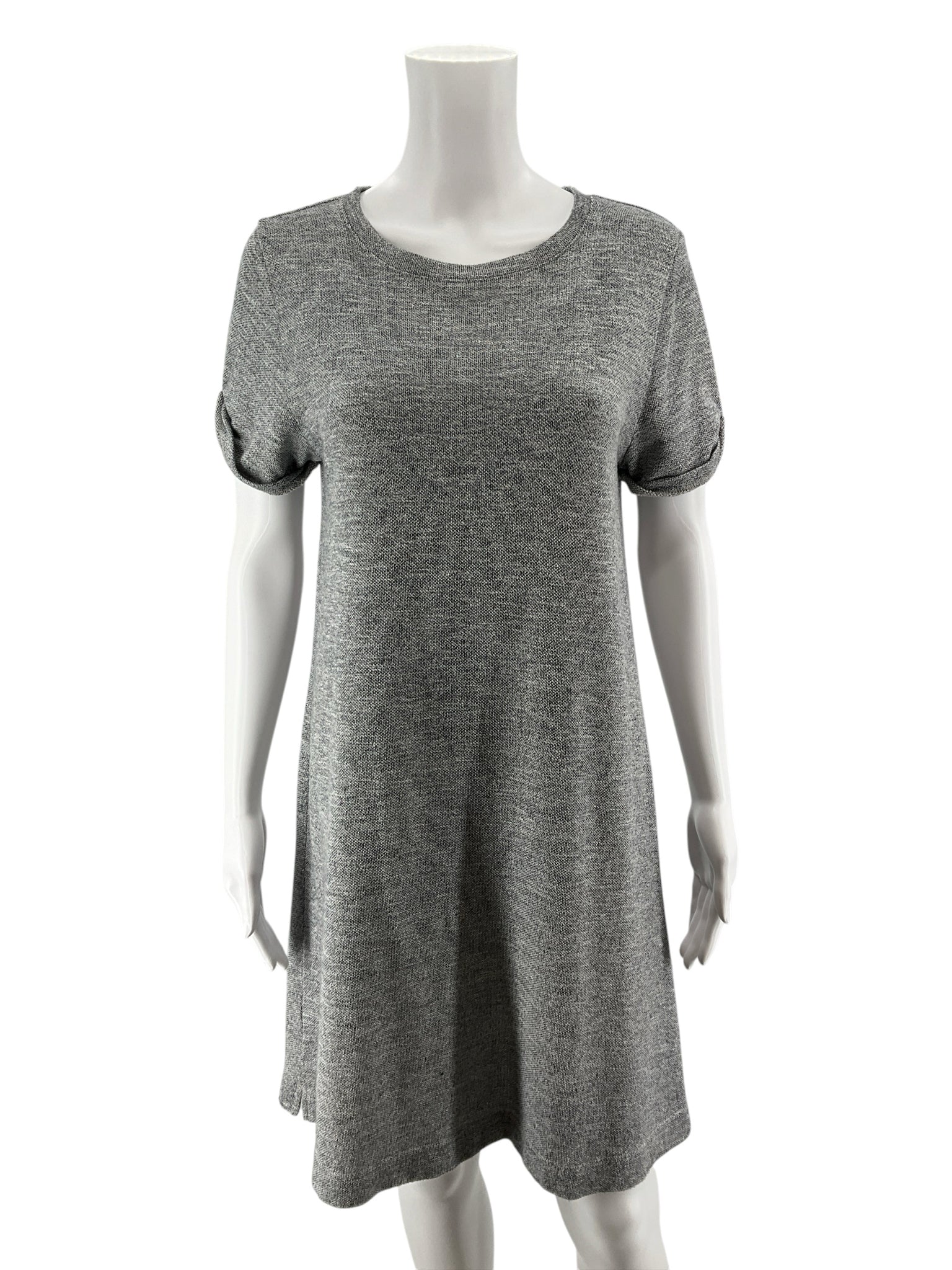 Lou & Grey for LOFT Heather Gray T-Shirt Swing Dress