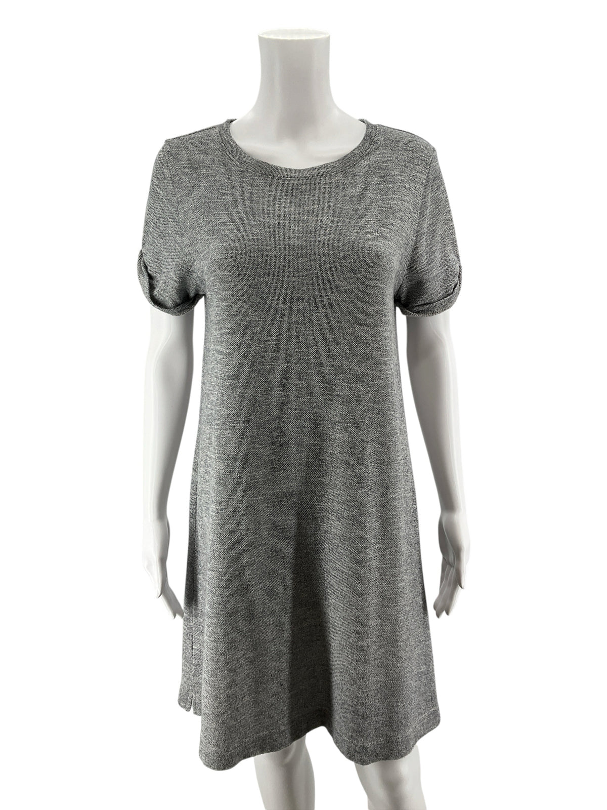 LOU & GREY for LOFT Heather Gray T-Shirt Swing Dress Size Small