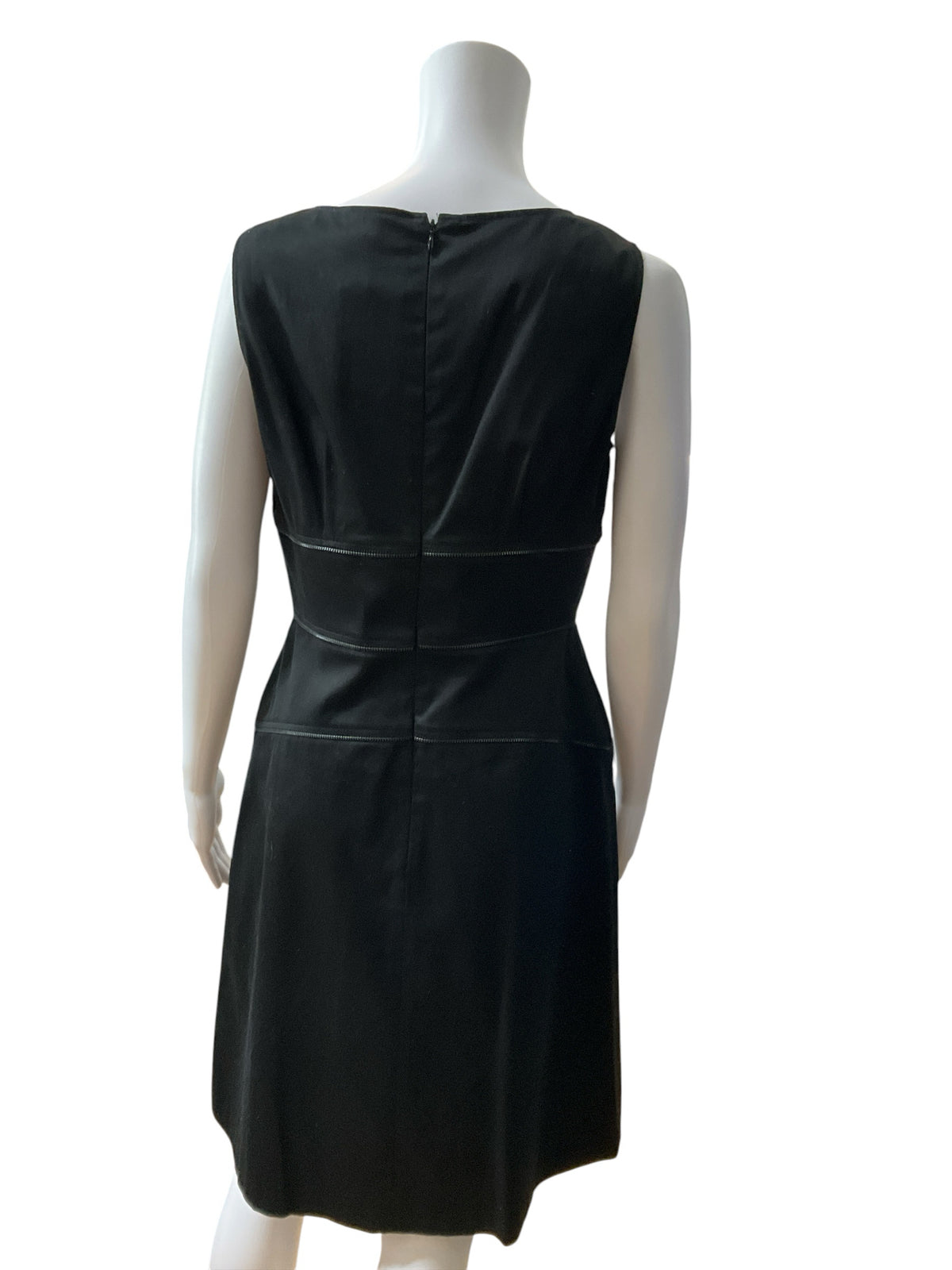 Calvin Klein Black Cotton Stretch Sheath Mini Dress Size 6 - ONLINE ONLY