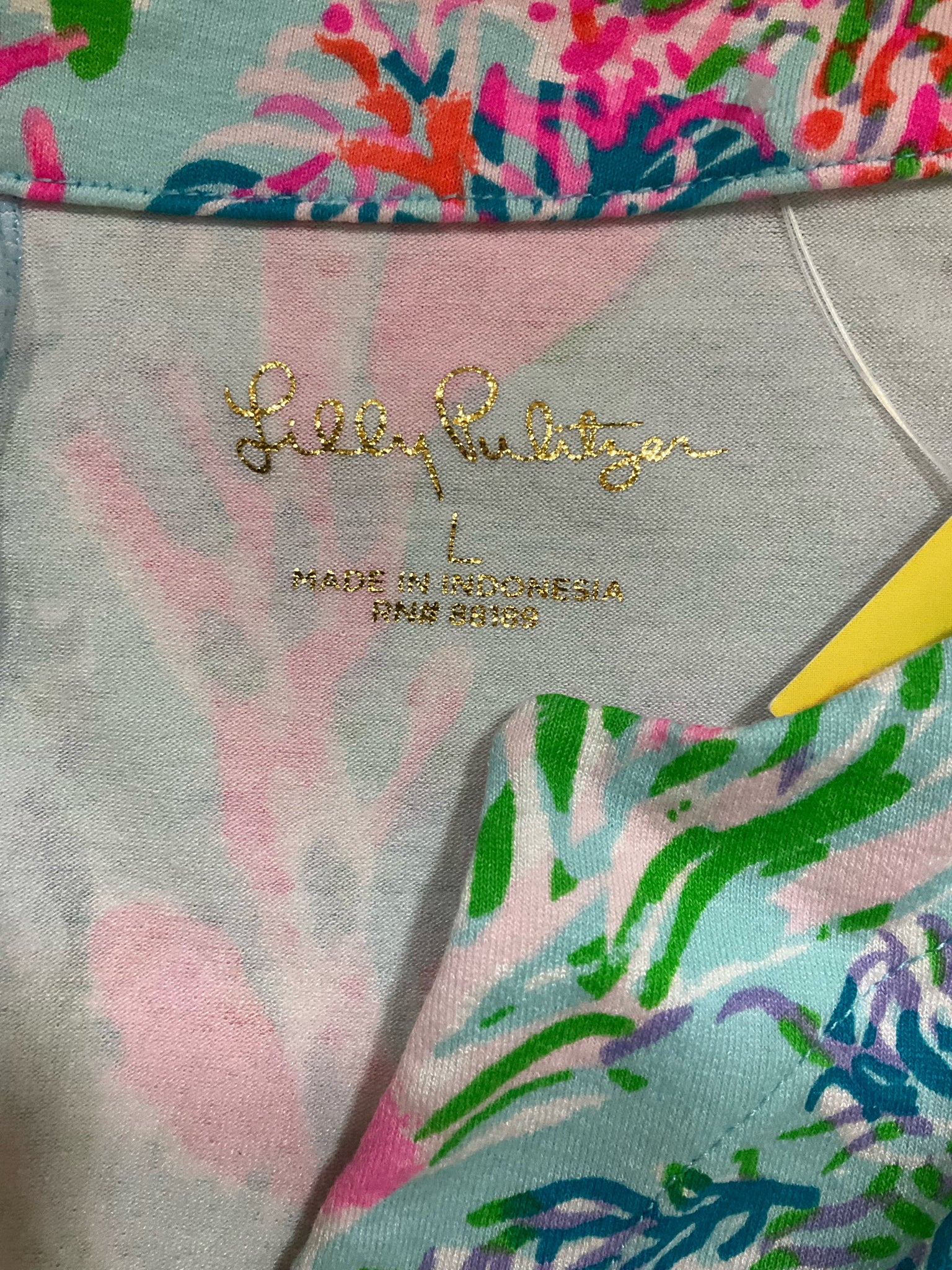 Lilly Pulitzer Sea Breeze Tunic Dress Sea Soiree Floral Size Large