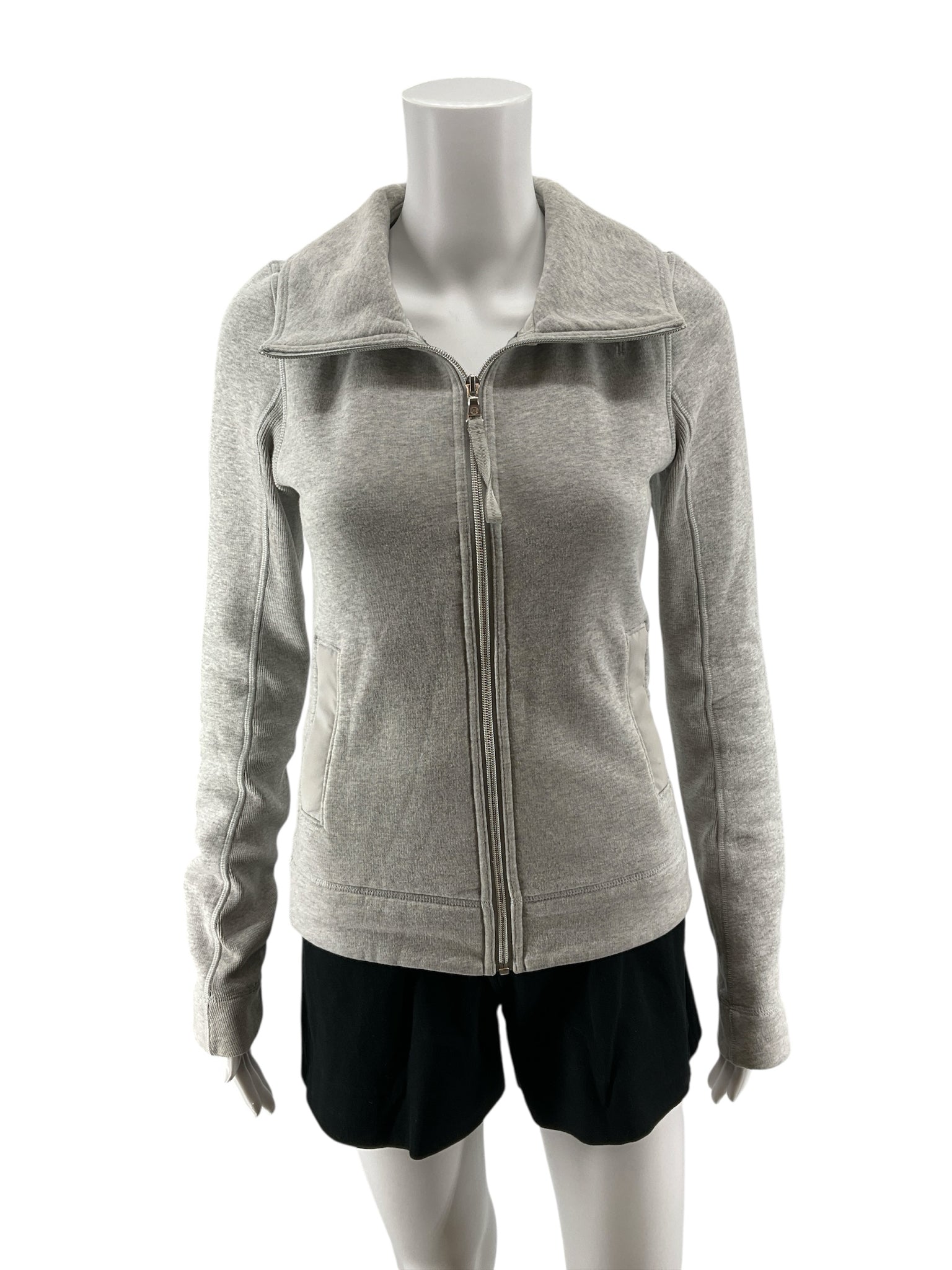 Lululemon Forme Jacket II Full-Zip Heathered Gray Size 4