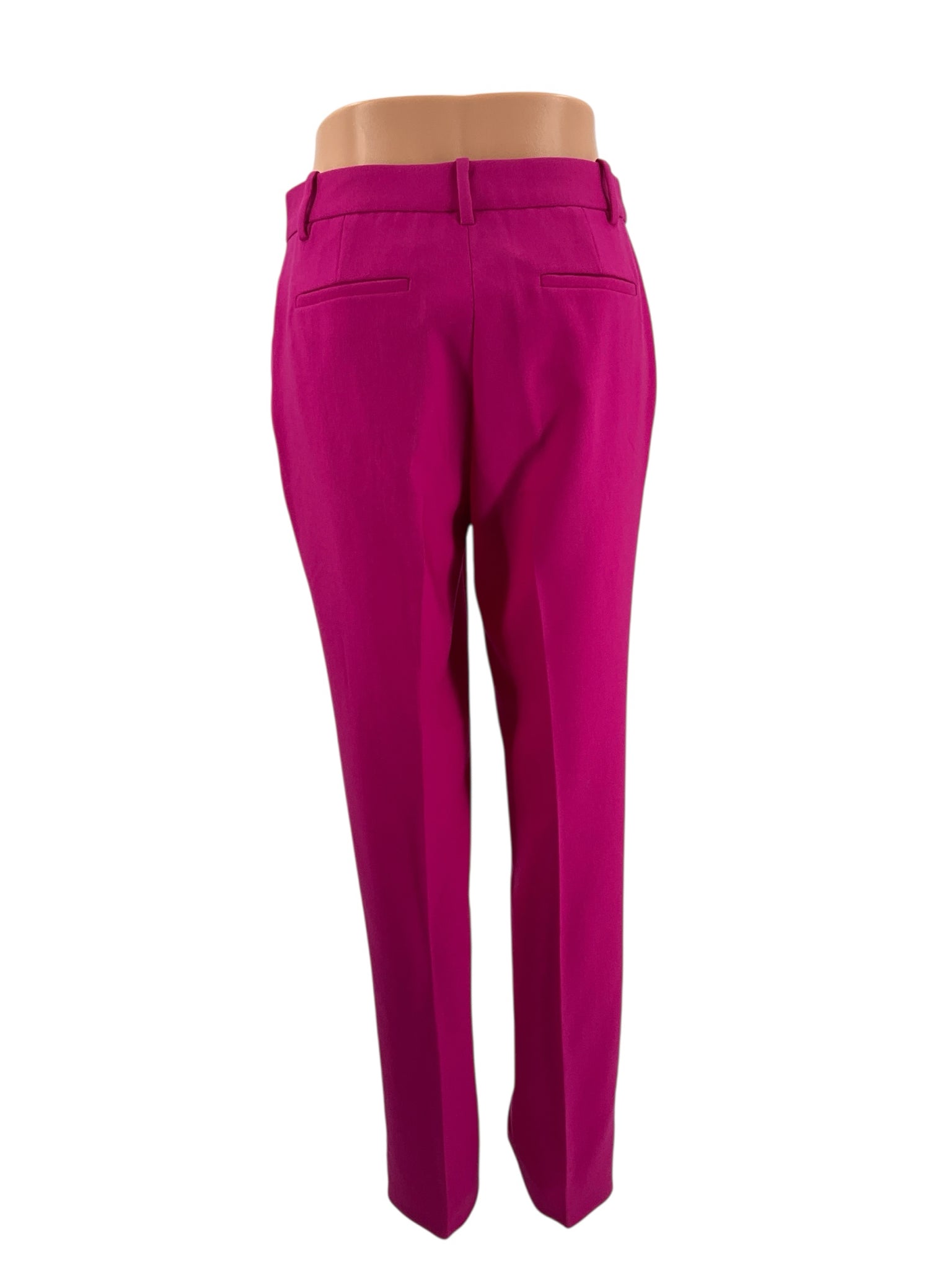 J.Crew City Fit Trousers in Fuchsia Pink Wool Size 2