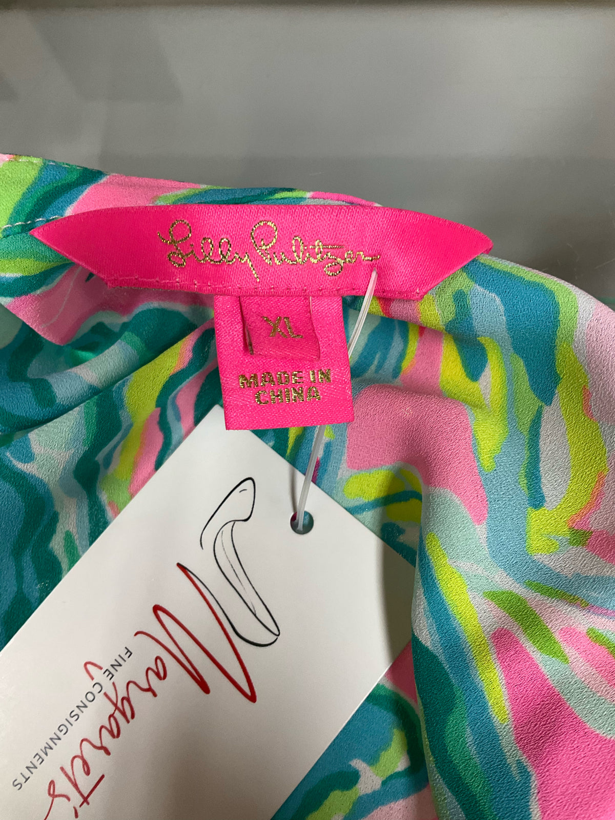 Lilly Pulitzer Sloane Maxi Dress Multi Sink Or Swim Floral XL - ONLINE ONLY