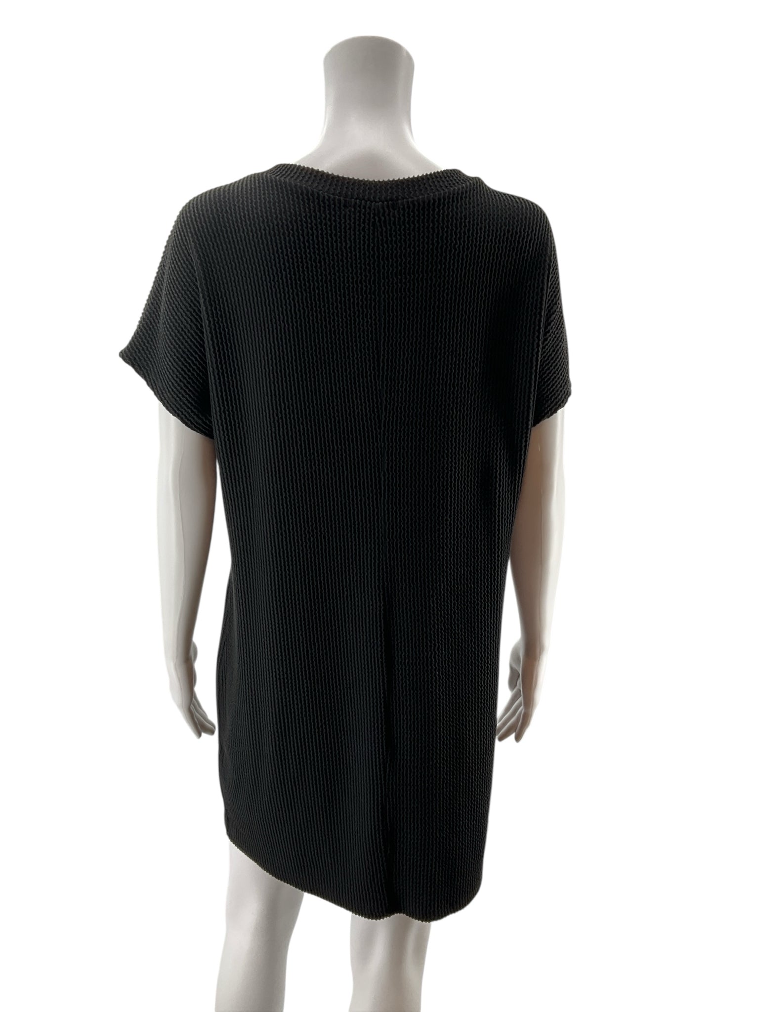 entro Size S Black Ribbed Pre-Owned Ladies Dress