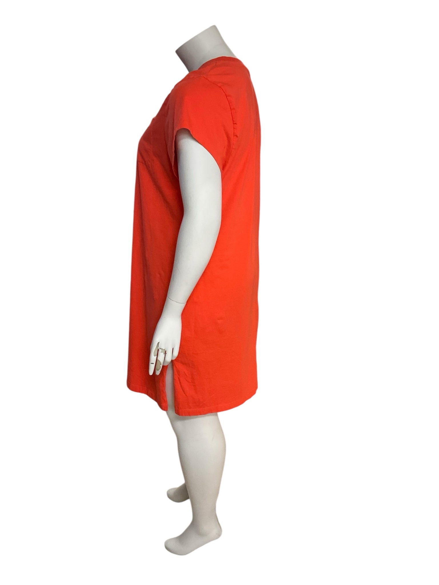 J. Crew Cotton Pocket T-Shirt Dress Orange Size 2X