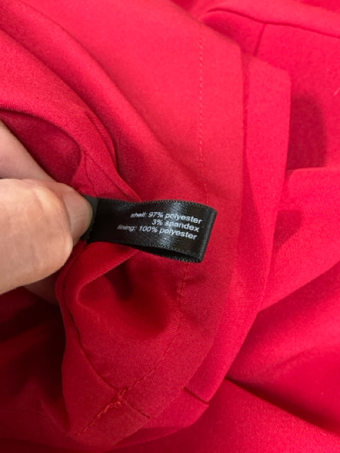 The Limited Red Asymmetrical Drape Sheath Dress Size 8