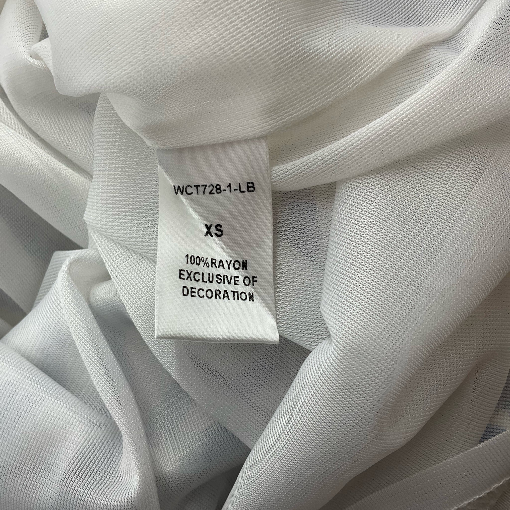 THML White/Blue Print Ladies Pre-Owned Dress - Size XS - Margaret’s Fine Consignment