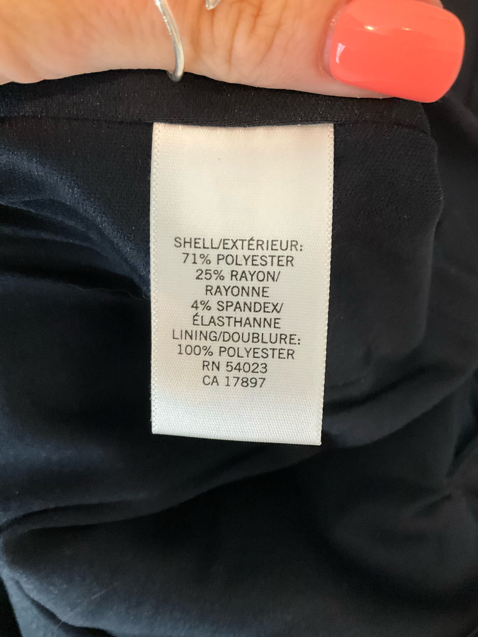 Banana Republic Navy Blue V-Notch Ponte Sheath Dress Size 6