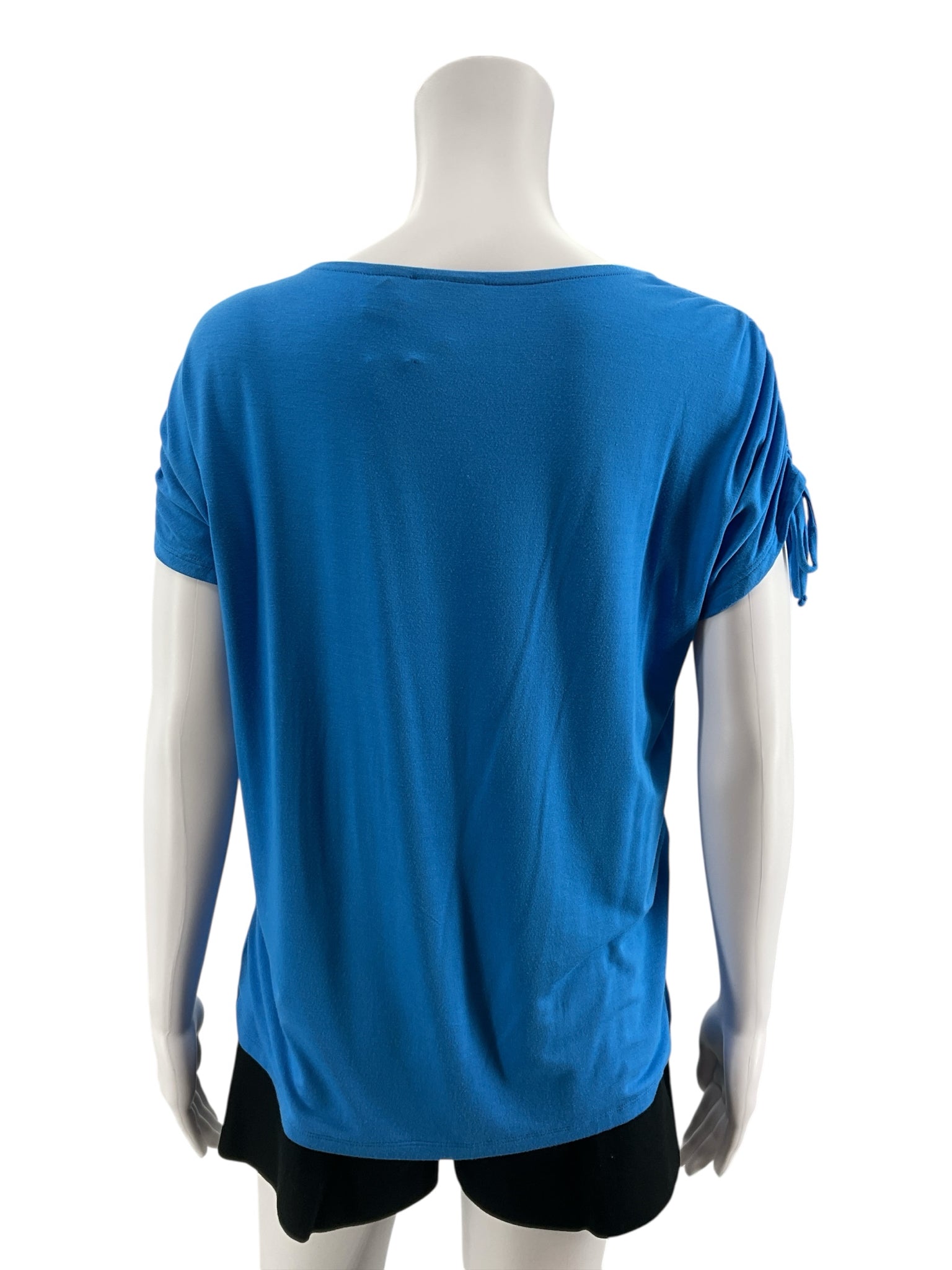 Tahari Size S Blue Solid Pre-Owned Ladies Casual Top - ONLINE ONLY