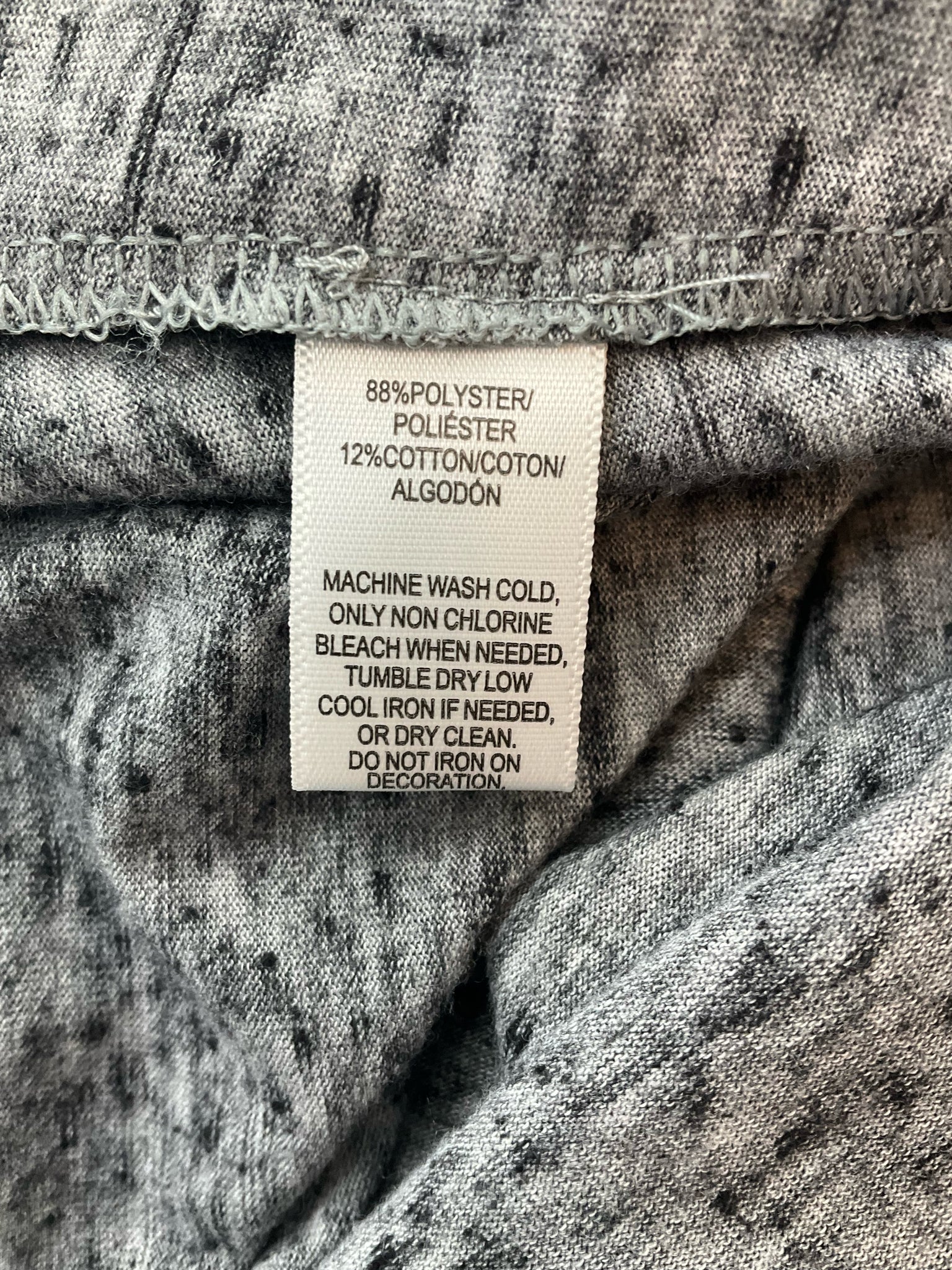 LOFT Heathered Gray Bell Sleeve Boat Neck Top Size Small