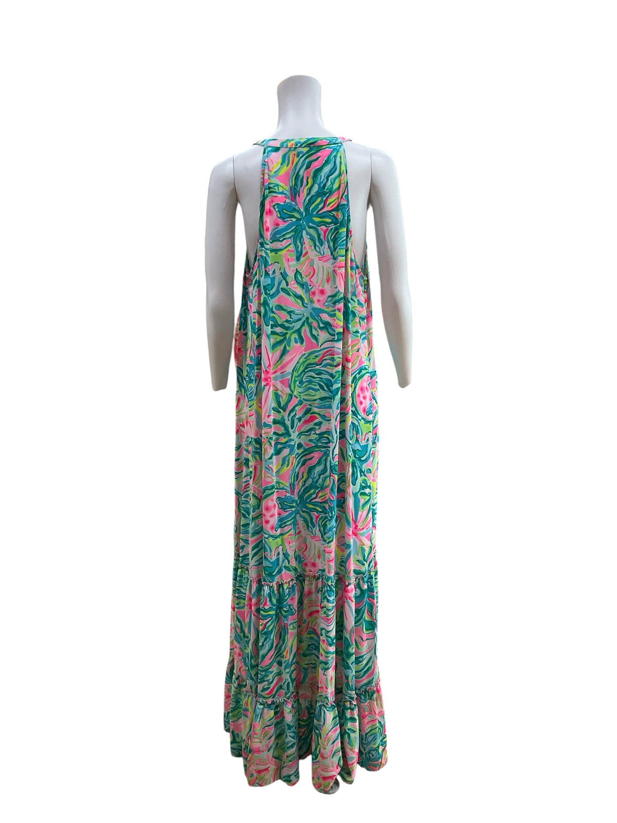 Lilly Pulitzer Sloane Maxi Dress Multi Sink Or Swim Floral XL - ONLINE ONLY
