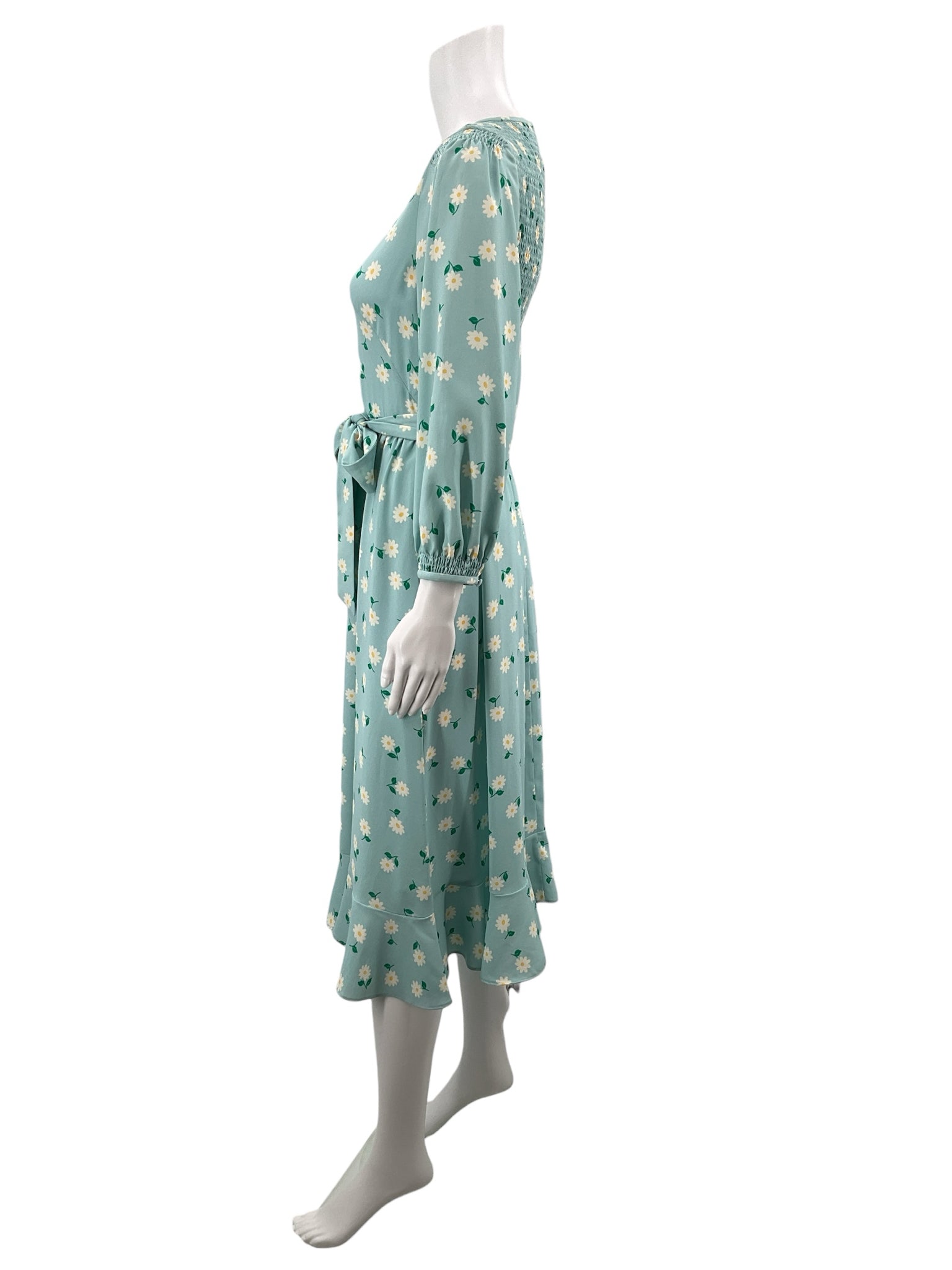 Kate Spade Blue/Cream/Green Floral Pre-Owned Ladies Dress -Size 0