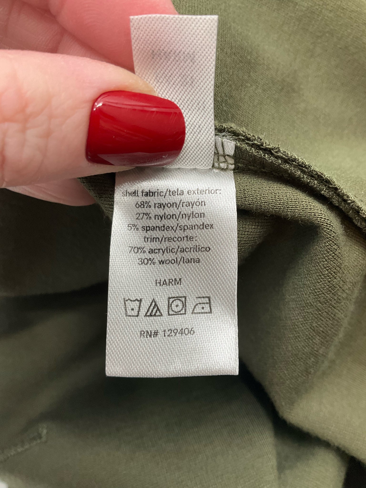 Venus Olive/Black Solid Pre-Owned Ladies Jacket - Size 8 - Margaret’s Fine Consignment