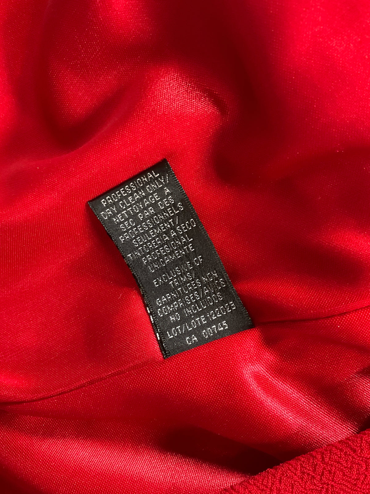 David Meister Red Wool Blend Bell Sleeve Dress - Size 8 - ONLINE ONLY