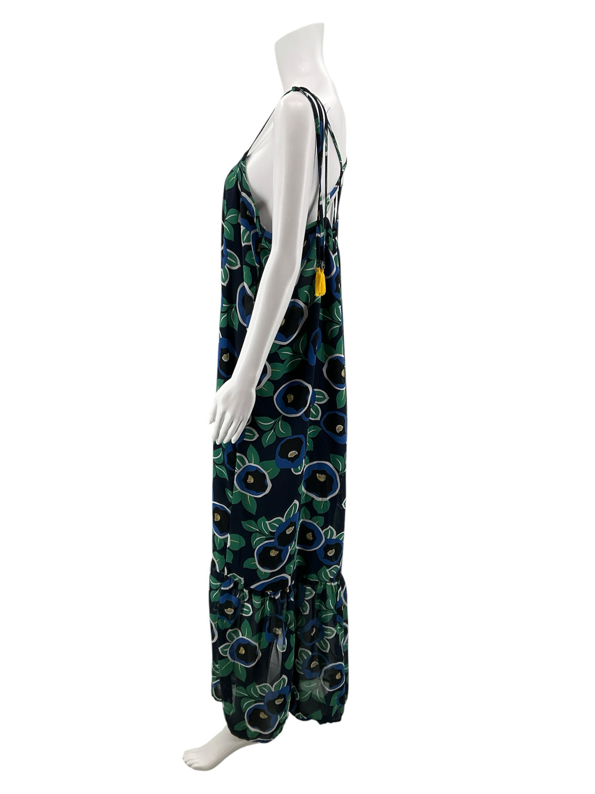 Hayden Los Angeles Floral Open Back Tassel Maxi Dress Size Medium - ONLINE ONLY