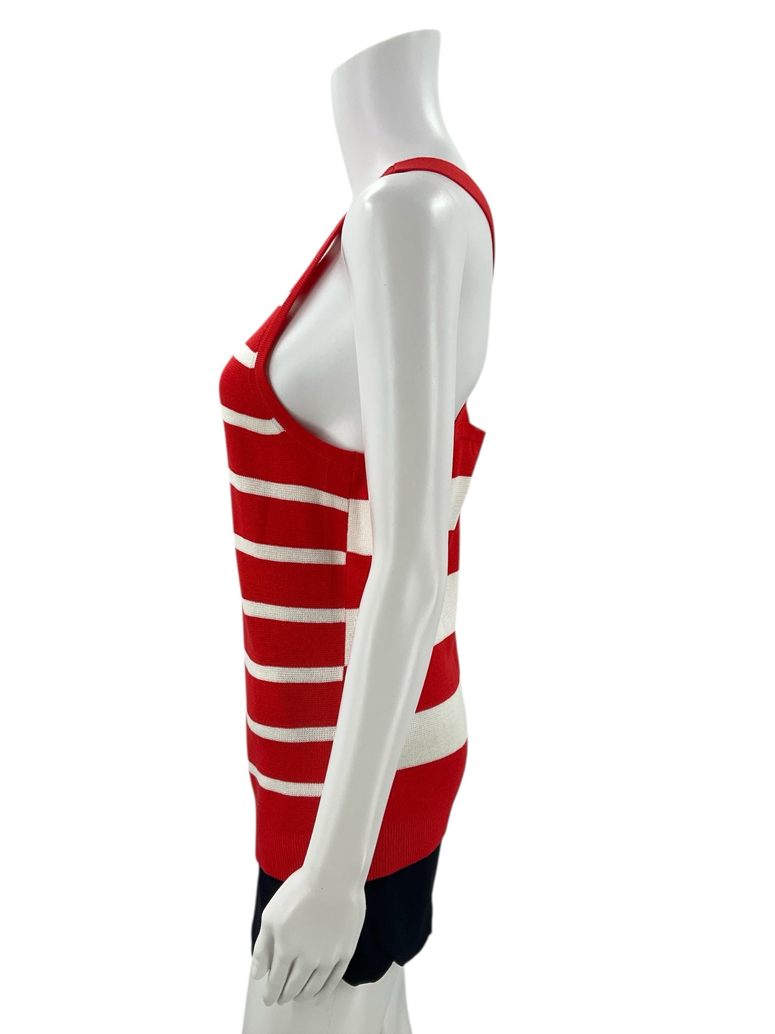 Banana Republic Orange/White Stripe Pre-Owned Top - Size Small - Margaret’s Fine Consignment