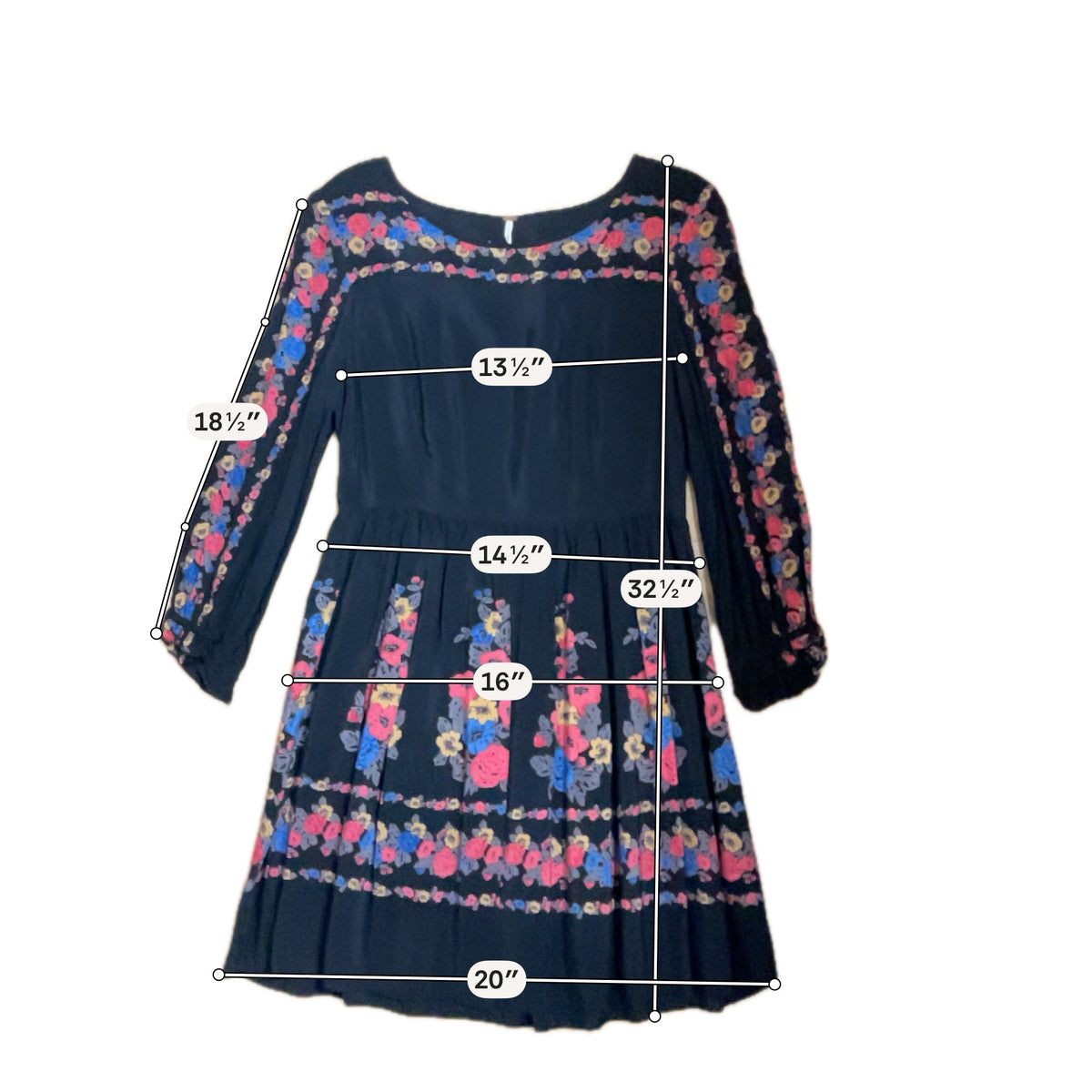 Free People Shake It Floral Tiered Mini Dress Tunic Size 8