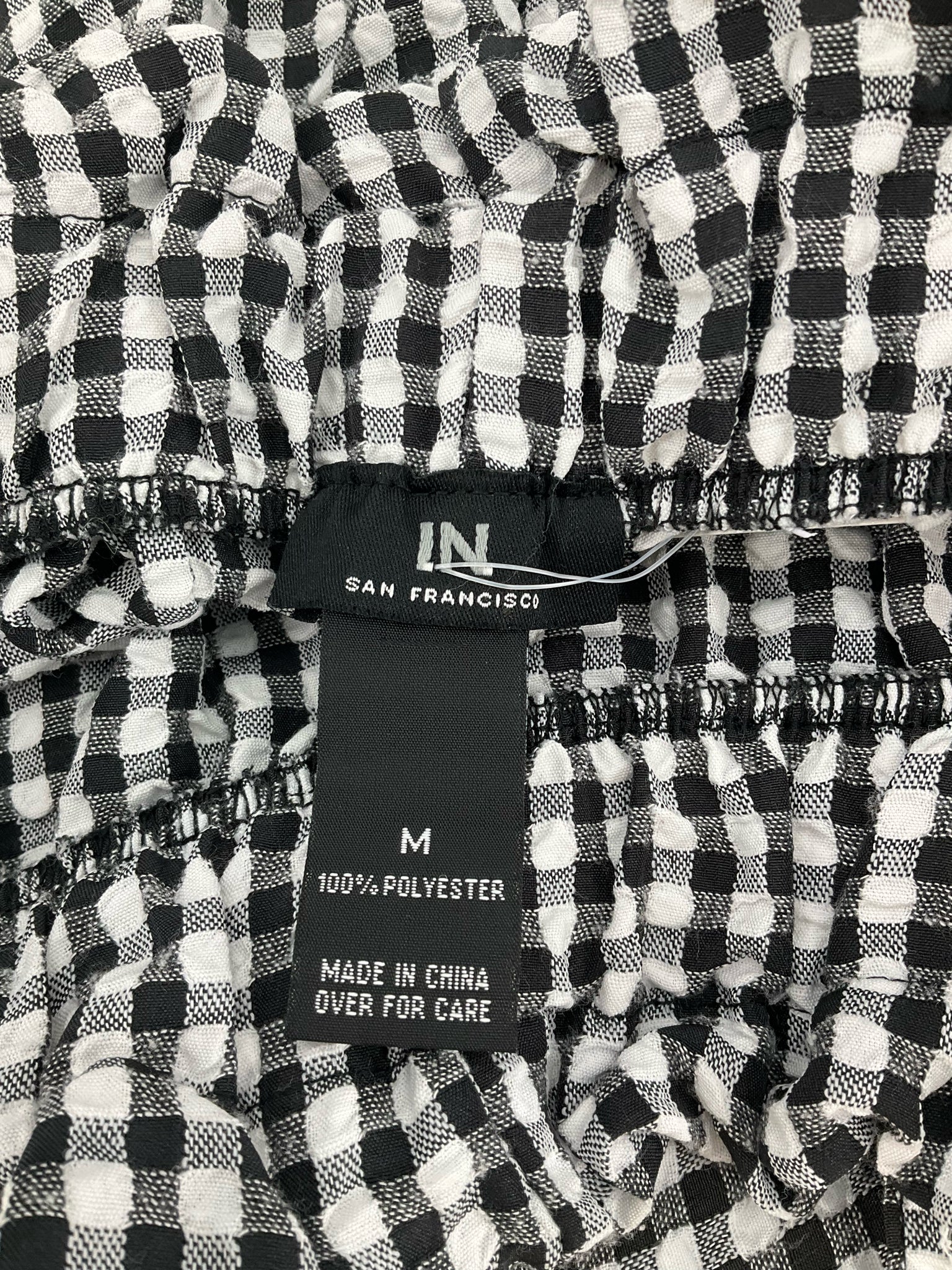 I.N. San Francisco Gingham Paperbag Shorts with Belt | Size Medium