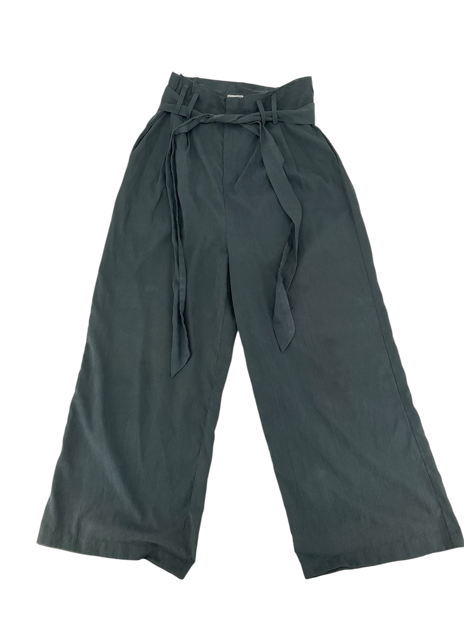 Sadie + Sage Gray Pant Sadie + Sage Gray Pleated Paperbag Waist Wide Leg Culottes Size Small - Size S