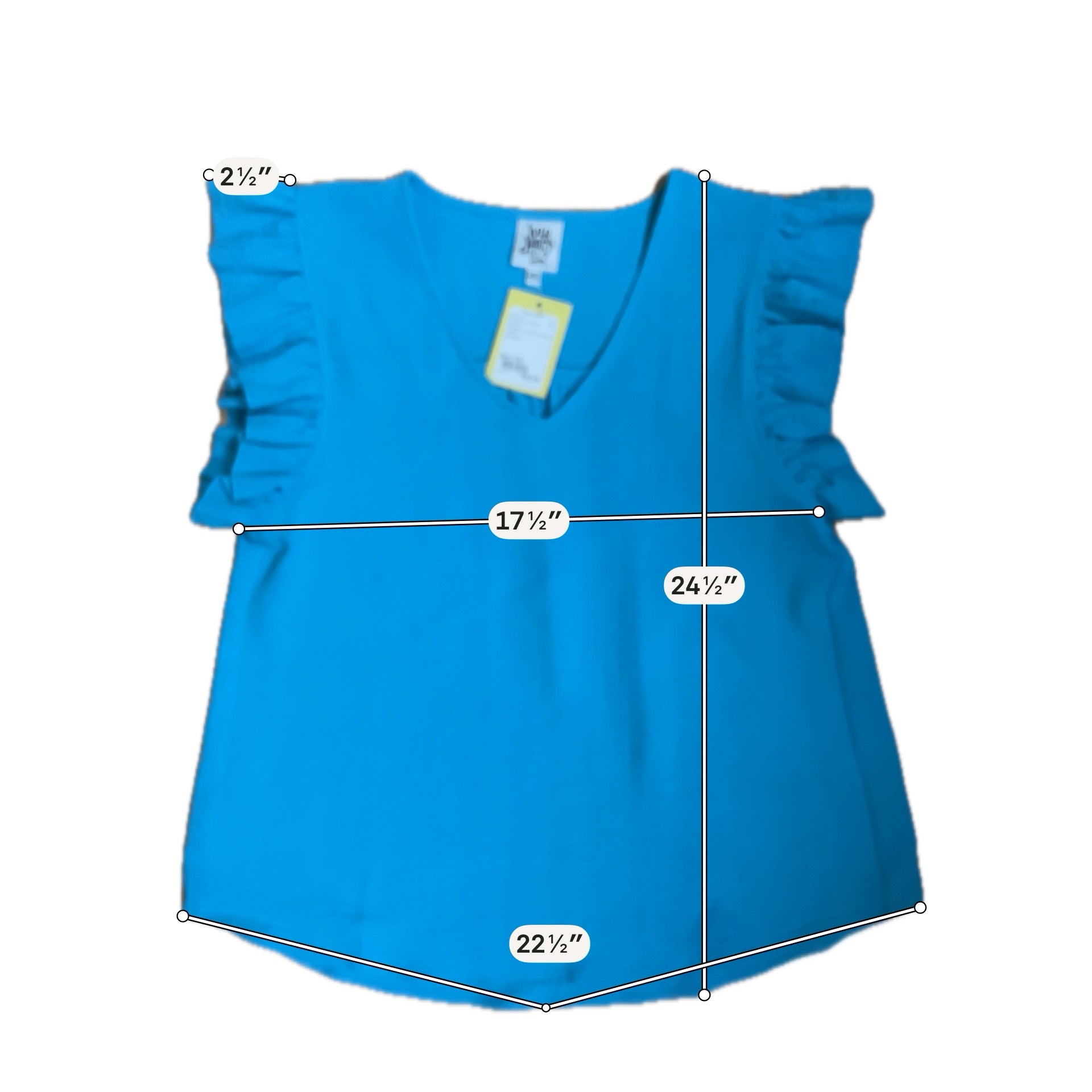 ivu jane Size XS Turquoise Solid Pre-Owned Ladies Casual Top - ONLINE ONLY
