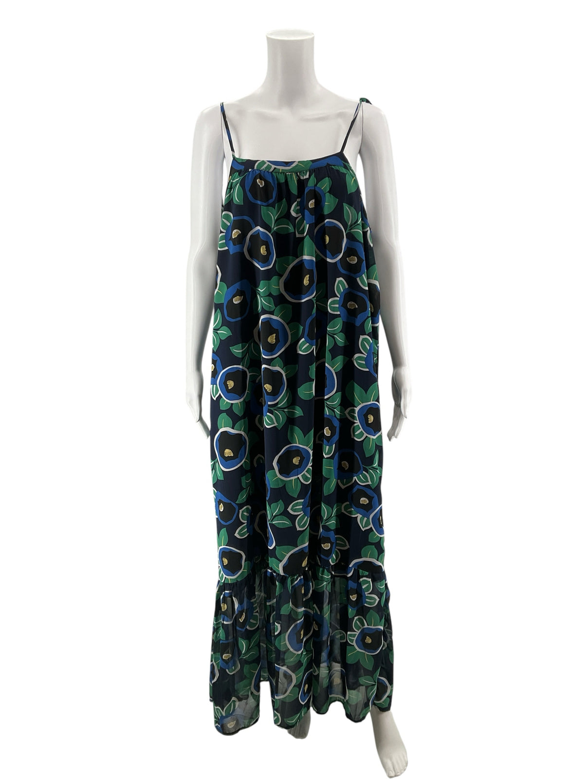 Hayden Los Angeles Floral Open Back Tassel Maxi Dress Size Medium - ONLINE ONLY
