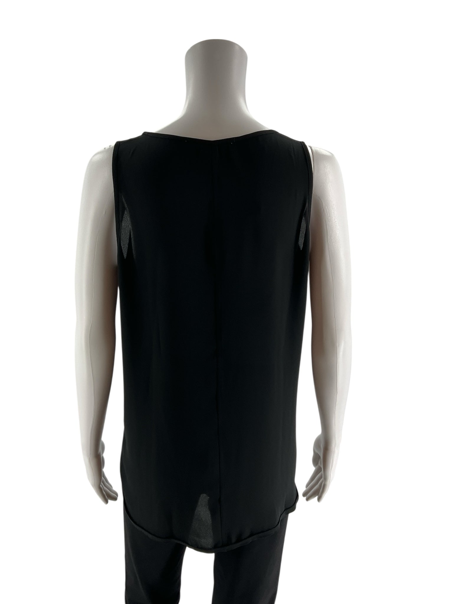 Loft Black Solid Pre-Owned Ladies Top - Size Small Petite - Margaret’s Fine Consignment