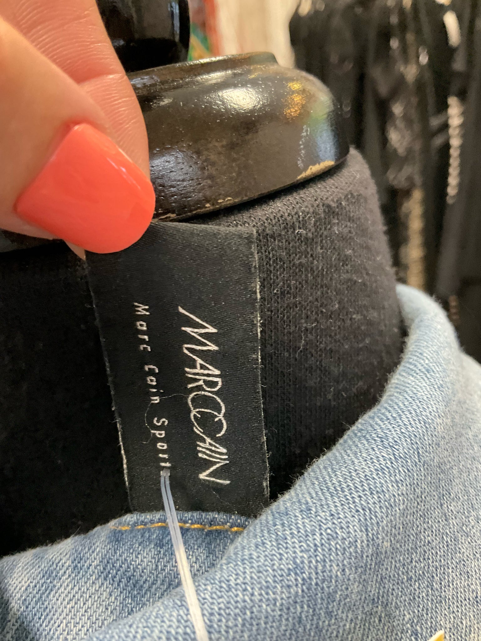 marccain Denim Dress Size L Denim Pre-Owned Ladies Dress - Size L