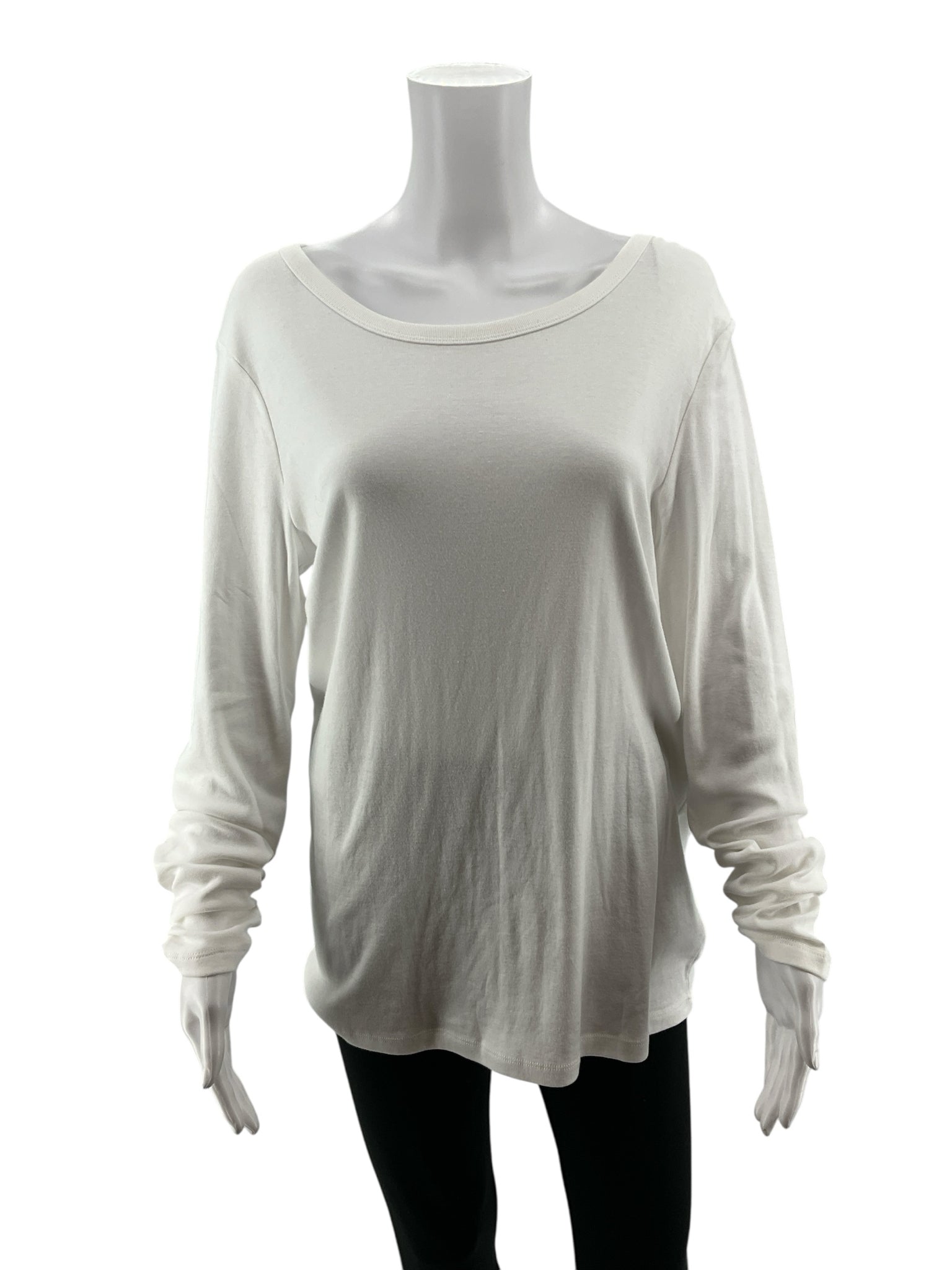 Gap Favorite Tee Long Sleeve T-Shirt XL White NWT Cotton Modal Blend