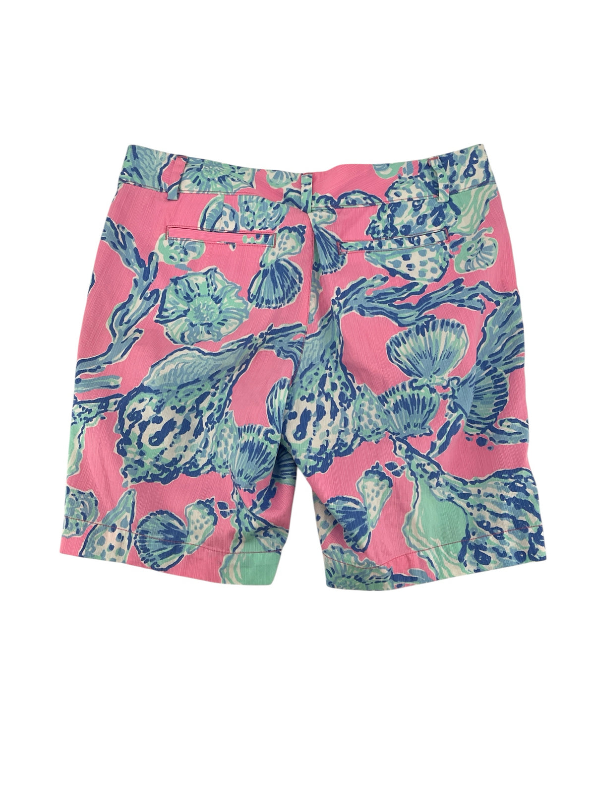 Lilly Pulitzer Callahan Classic Chino Shorts Shell We Dance Print Size 12