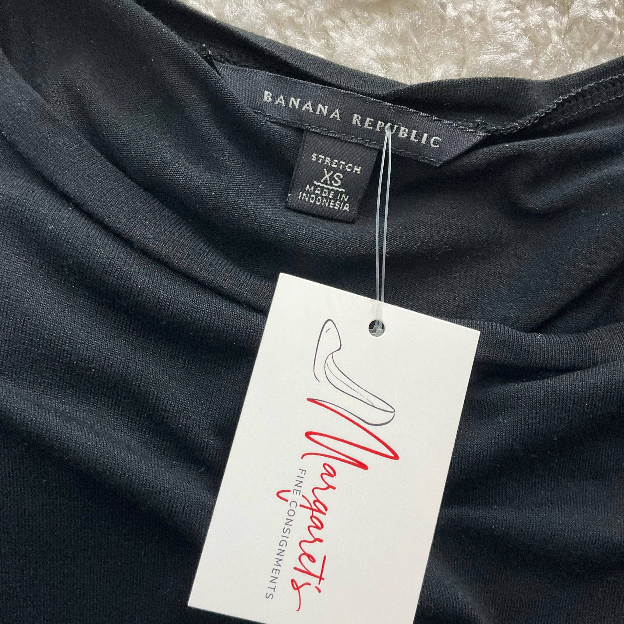 Banana Republic Black Solid Top - Size XS - Margaret’s Fine Consignment