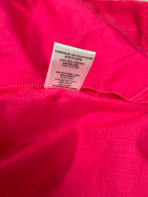 Trina Turk Alcie Pink Lace Netting Sheath Dress Size 10