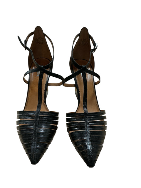 Franco Sarto Size 7.5 Black Solid Pre-Owned Ladies Heel