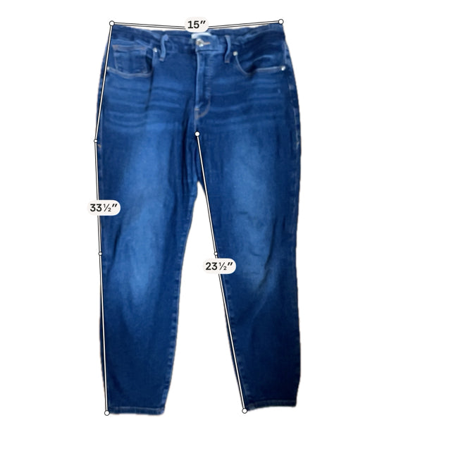 Good American Good Cigarette Crop High Rise Jeans Size 12/31 - ONLINE ONLY