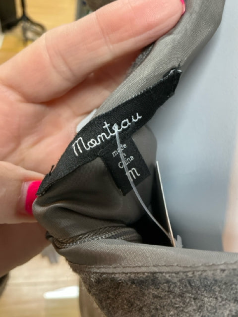 Monteau Gray Solid Pre-Owned Ladies Dress - Size Medium