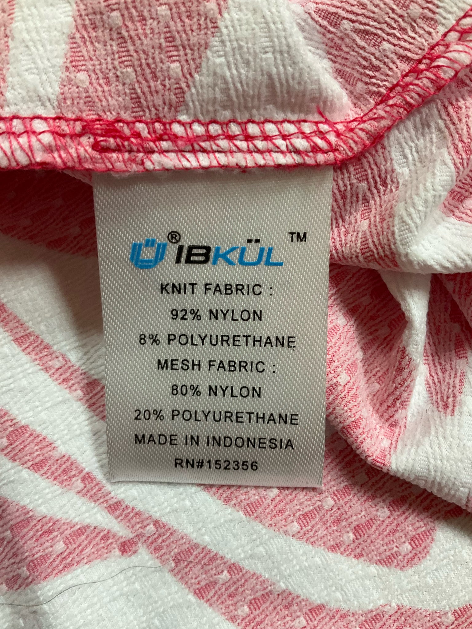 IBKUL Zebra Print IceFil Long Sleeve Half-Zip Pullover Size Medium