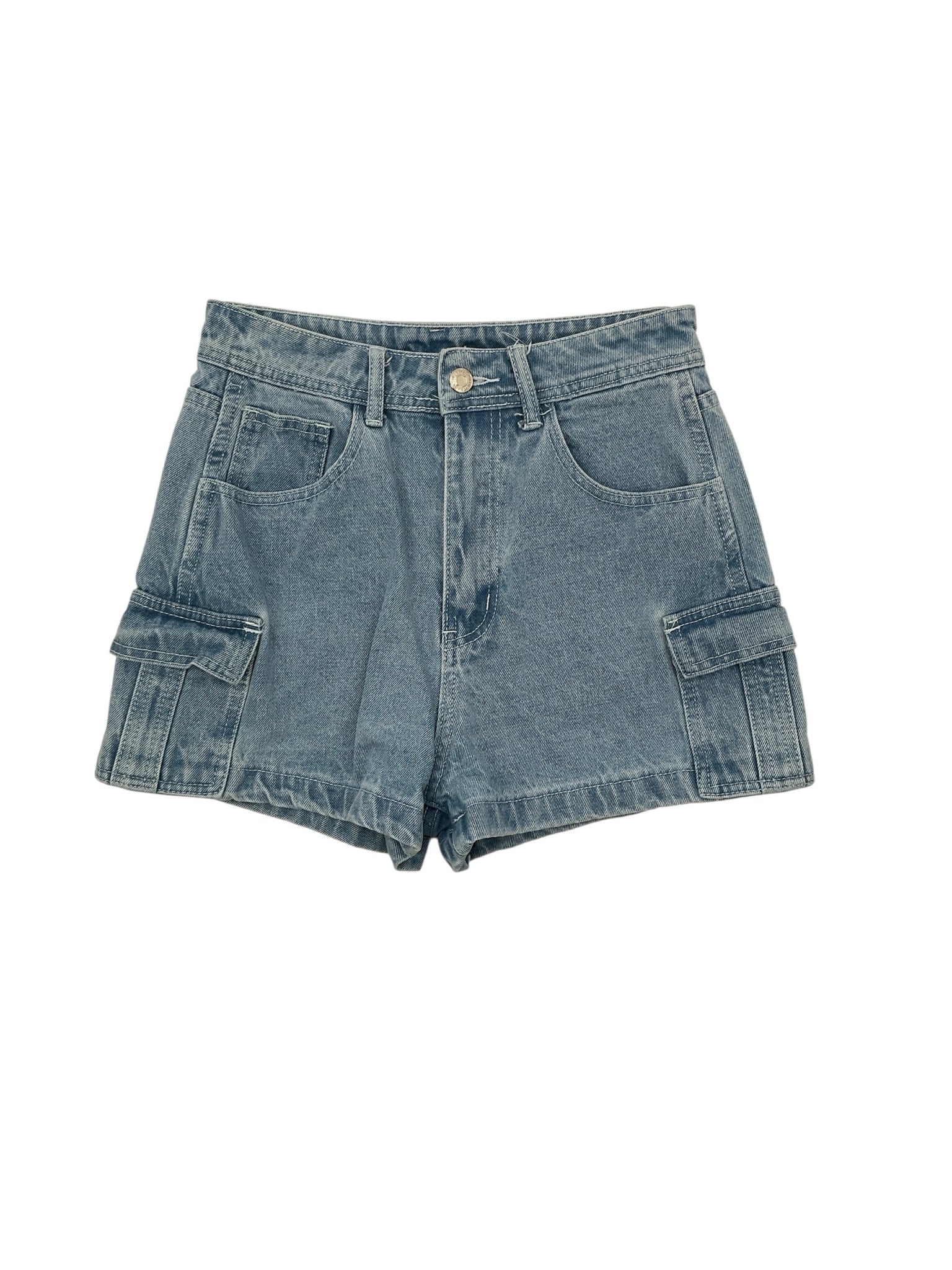 Shein Blue Shorts Size 4 Blue Cargo Shorts - Size 4