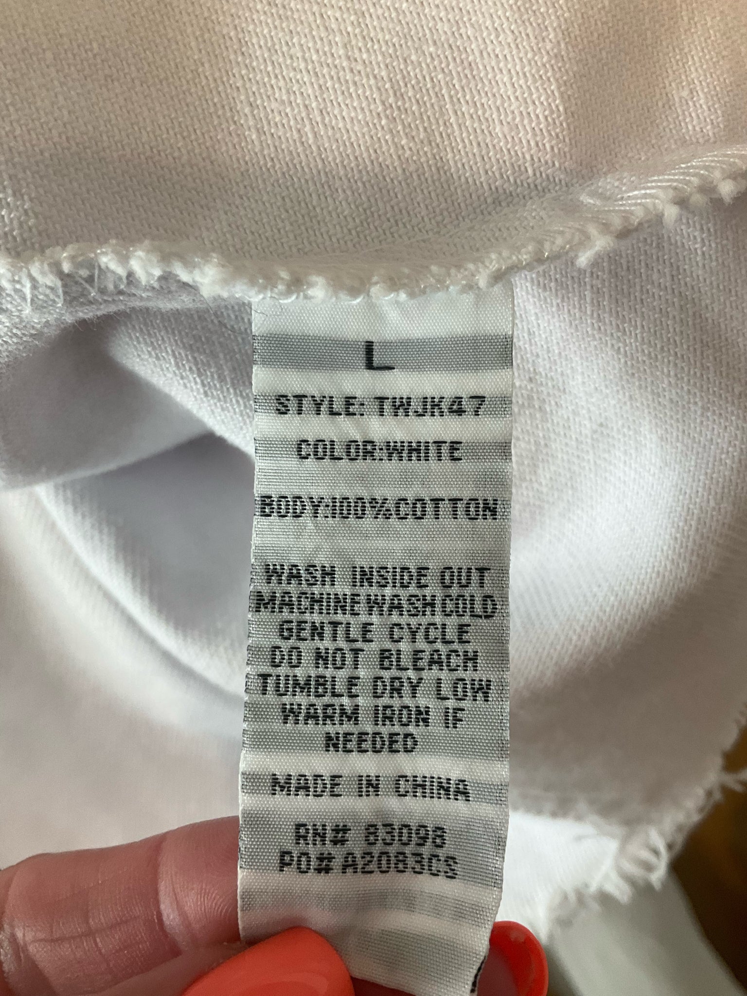 Cisono White Raw Hem Cropped Denim Trucker Jacket Size Large