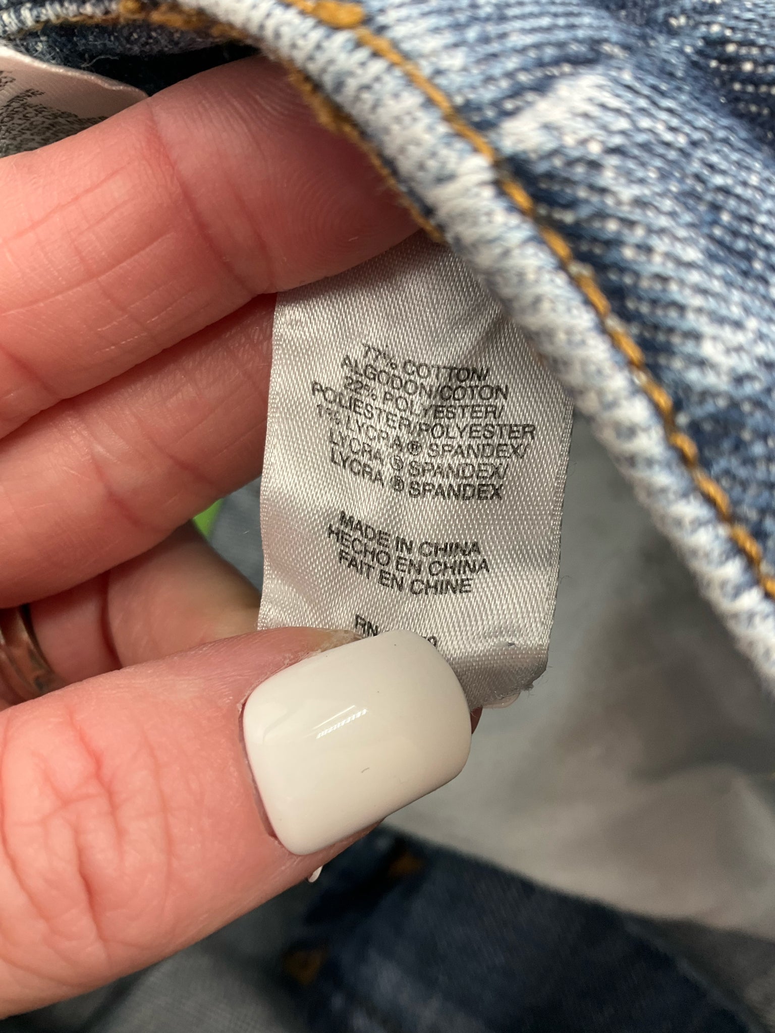 Jones New York - Blue Solid Pre-Owned Ladies Jeans - Size 10