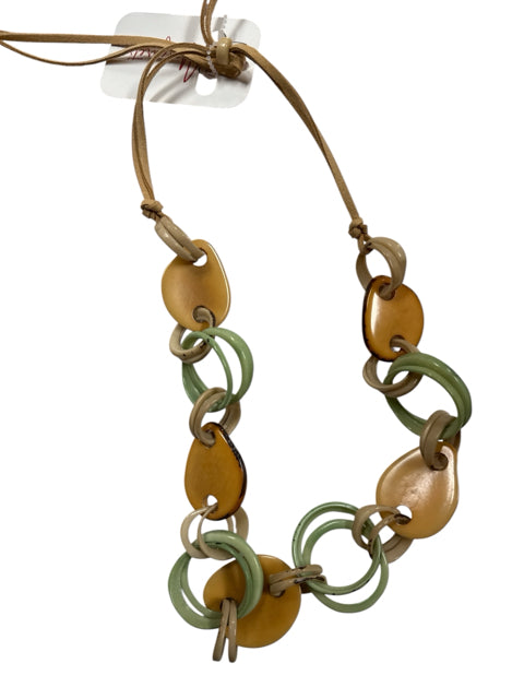 Tagua by Soraya Cedeno Adjustable Tagua Nut Statement Necklace | Earth Tones