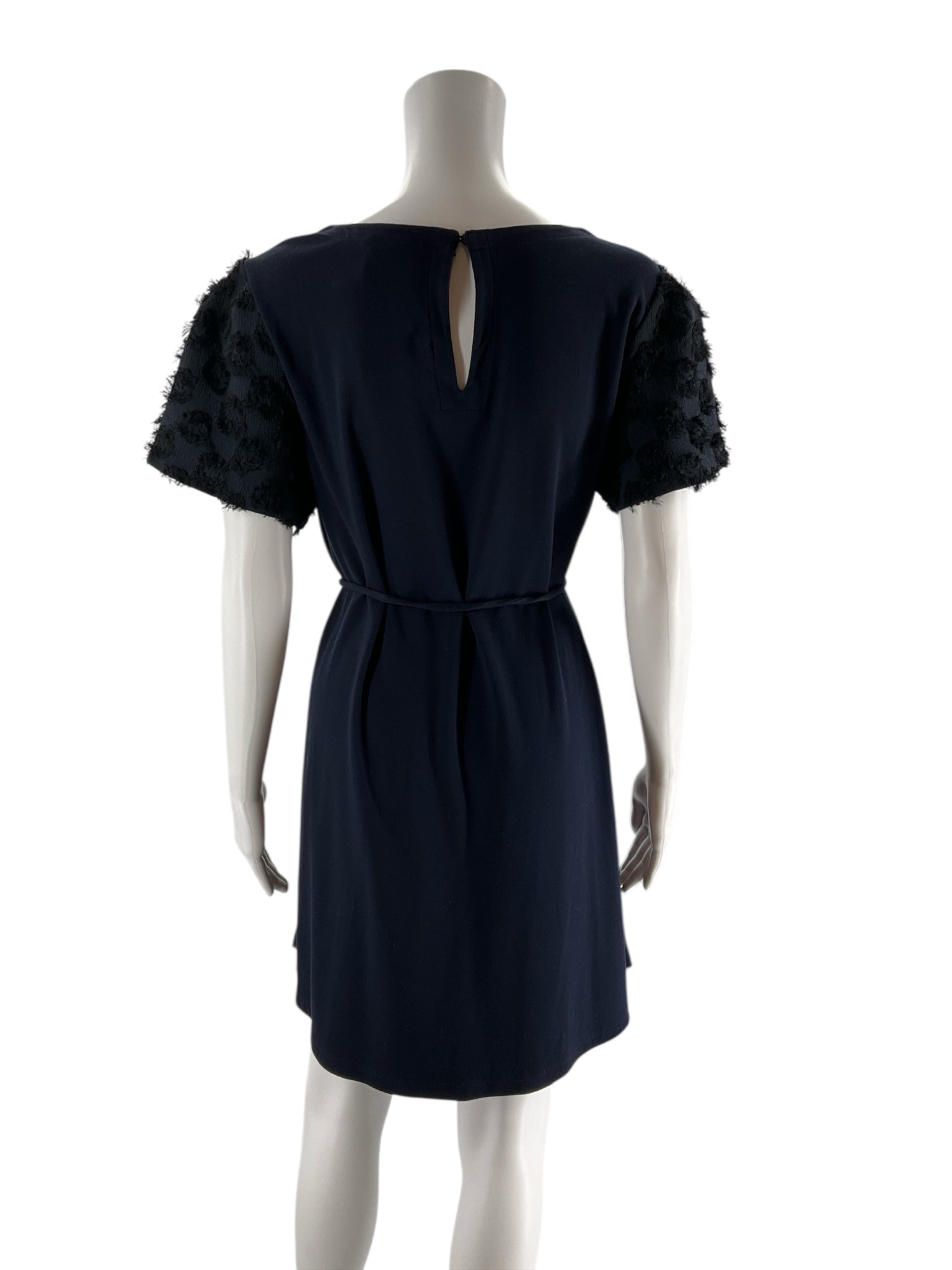 Loft Navy Solid Pre-Owned Ladies Dress - Size Medium Petite