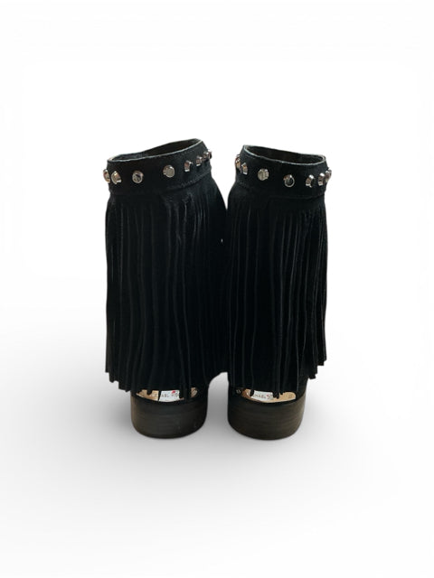 Michael Kors Black Fringe Pre-Owned Ladies Booties - Size 7.5 - Margaret’s Fine Consignment
