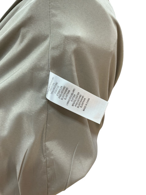 Adrianna Papell Khaki Sheath Khaki Beaded Cap Sleeve Cocktail Dress Size 4 - Size 4