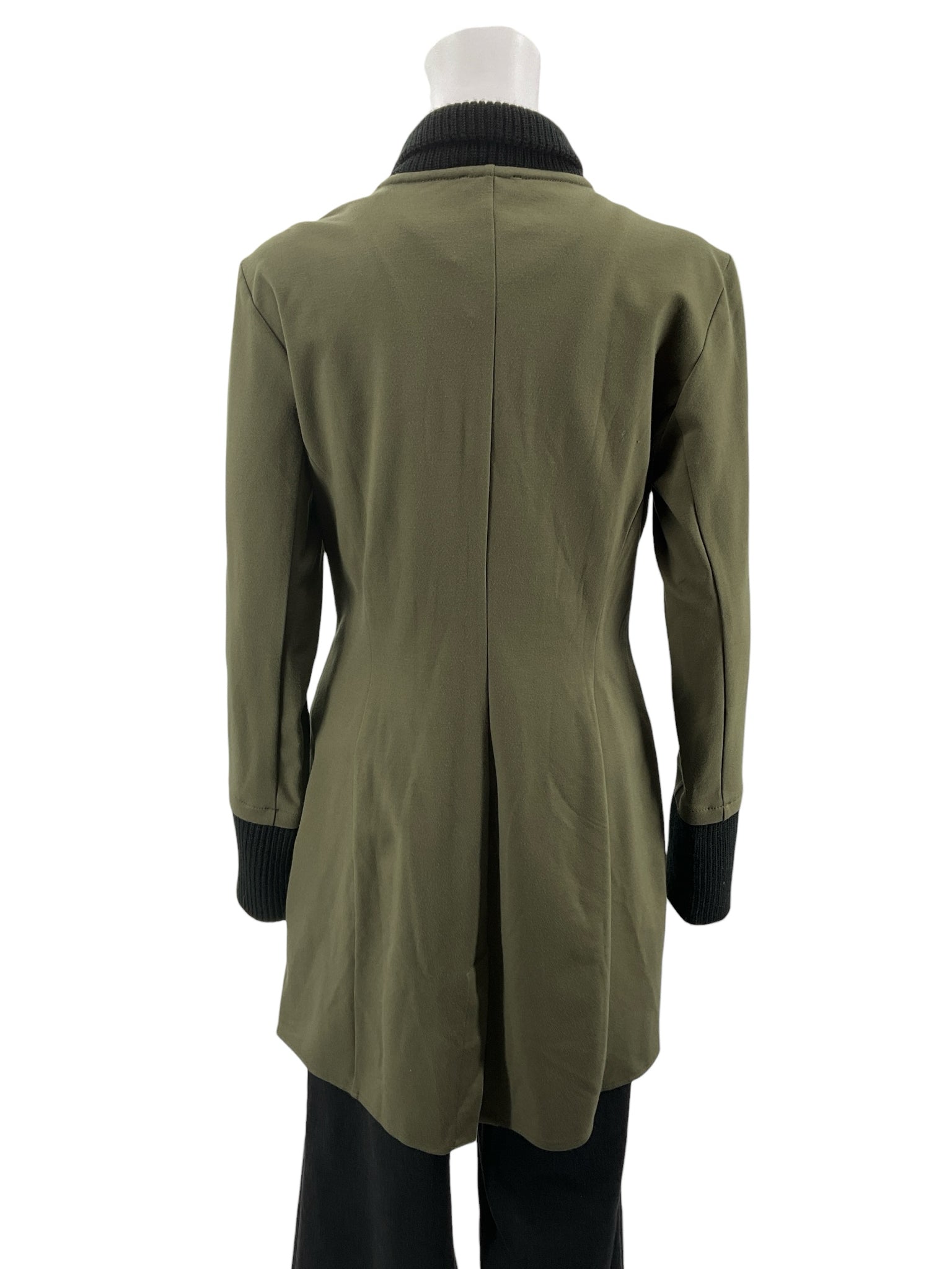 Venus Olive/Black Solid Pre-Owned Ladies Jacket - Size 8 - Margaret’s Fine Consignment